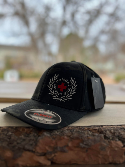 Black Multi-Cam FlexFit Hat