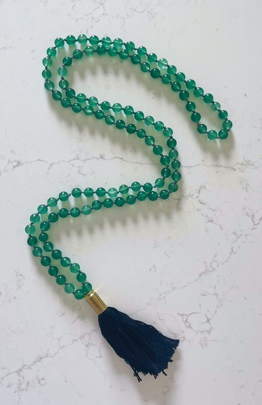Green Mala Necklace