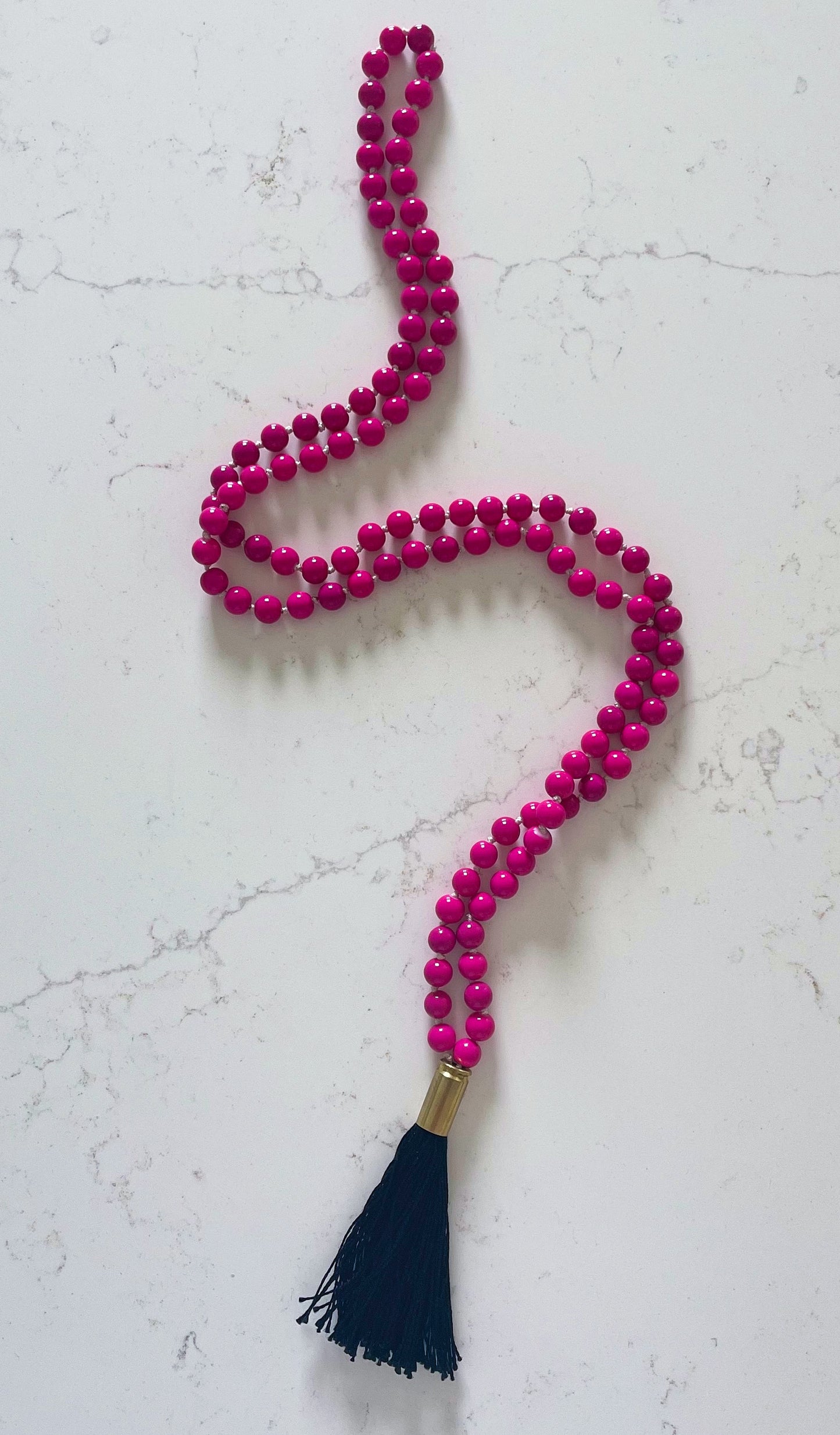 Gloss Pink Mala Necklace
